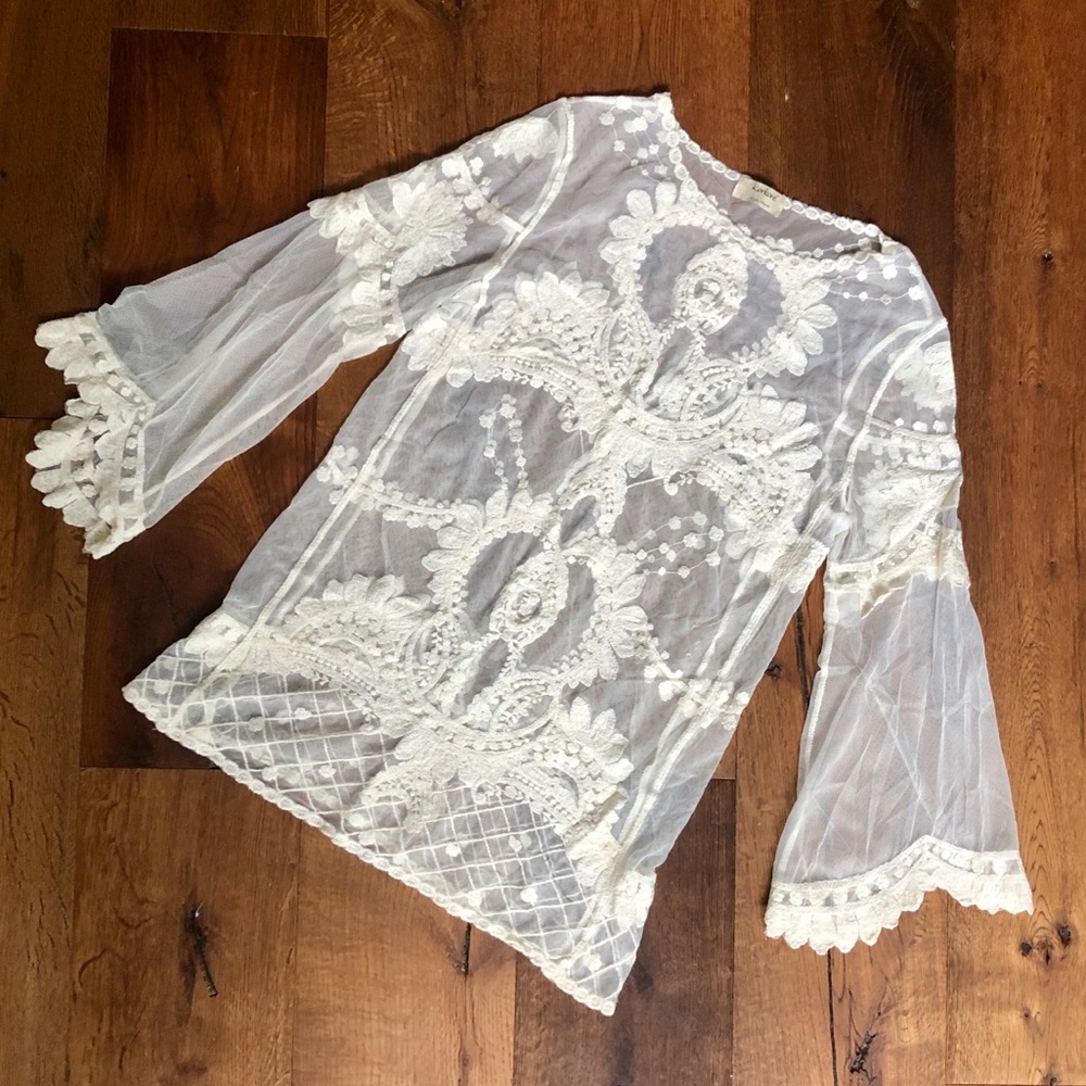 Sheer Crochet Top